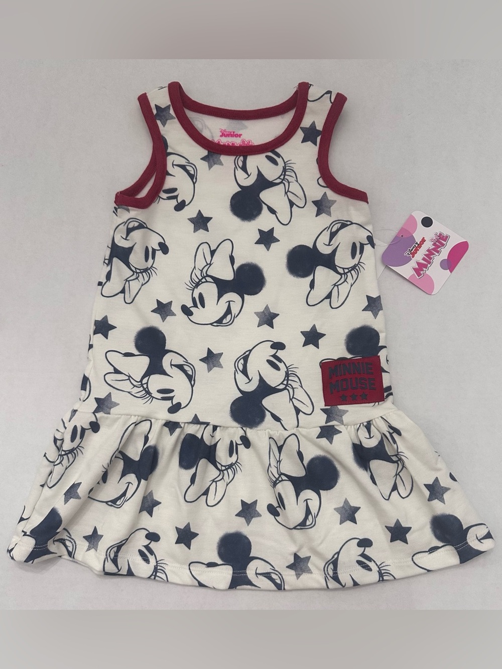 Minnie Mouse Toddler Girl Americana Sleeveless Dress, Size 2T